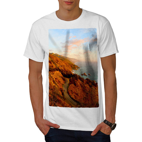 Beautiful Coast Road Mens T-Shirt