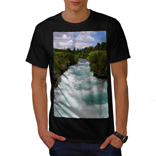 Mountain River Stream Mens T-Shirt