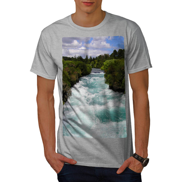 Mountain River Stream Mens T-Shirt