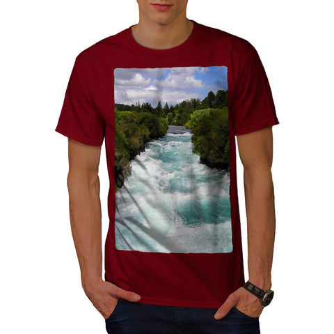 Mountain River Stream Mens T-Shirt