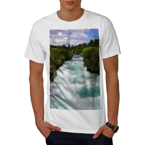Mountain River Stream Mens T-Shirt