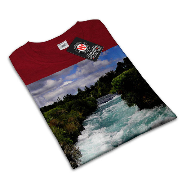 Mountain River Stream Womens T-Shirt