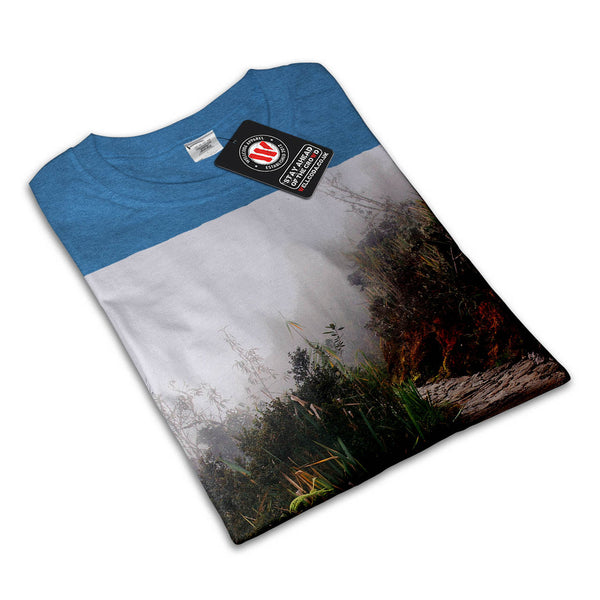 Foggy Rocky Pathway Womens T-Shirt