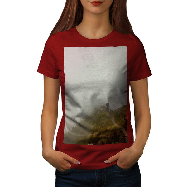Mountain Top Hiking Womens T-Shirt