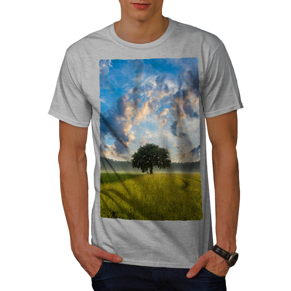 Alone Tree View Mens T-Shirt