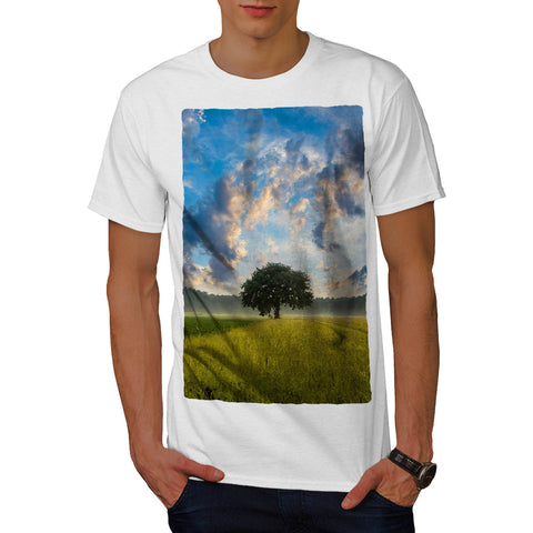 Alone Tree View Mens T-Shirt