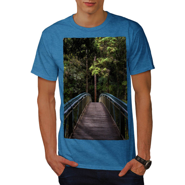 Modern Forest Bridge Mens T-Shirt