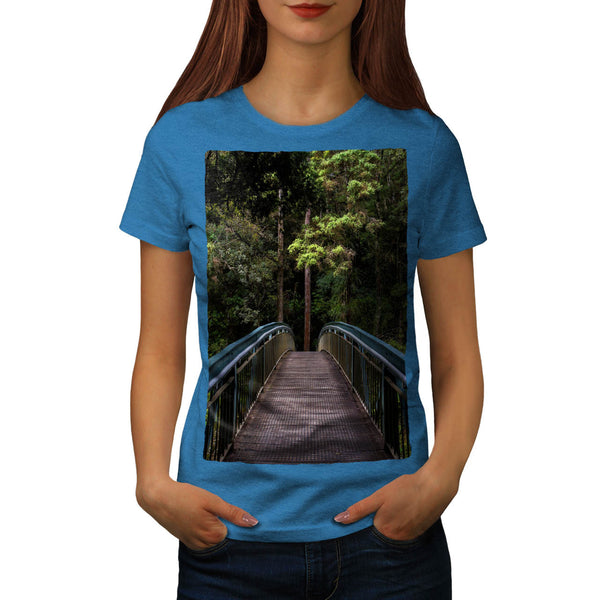 Modern Forest Bridge Womens T-Shirt