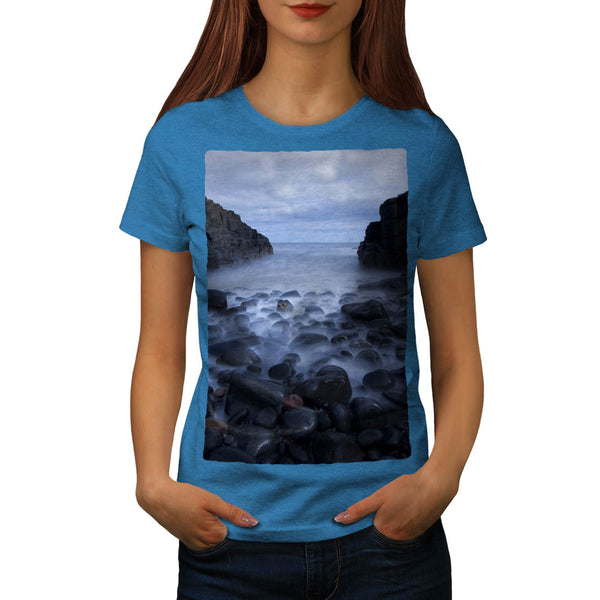 Foggy Seashore Womens T-Shirt