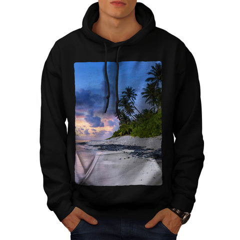Hawaii Seashore Mens Hoodie