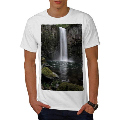 Mountain Waterfall Mens T-Shirt