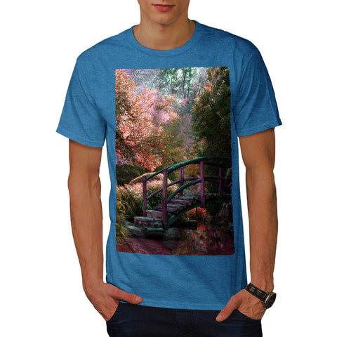 Colorful Park River Mens T-Shirt