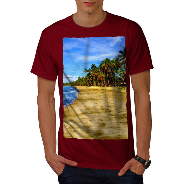 Clear Sea Shore Sand Mens T-Shirt