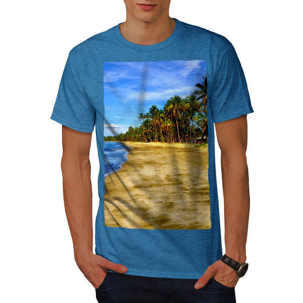 Clear Sea Shore Sand Mens T-Shirt