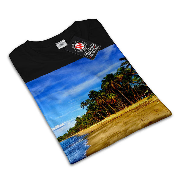 Clear Sea Shore Sand Mens T-Shirt