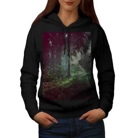 Deep Dark Forest Womens Hoodie