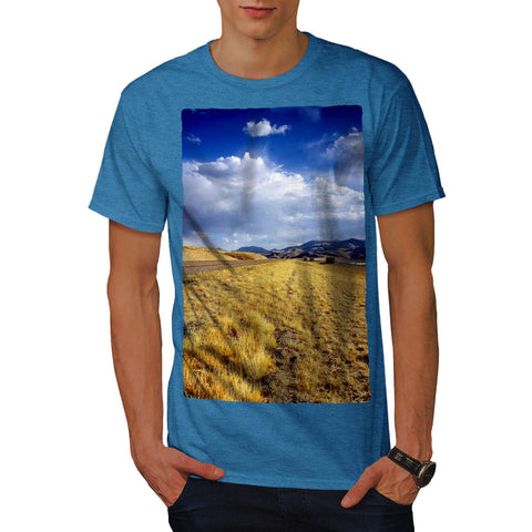 Beautiful Empty Field Mens T-Shirt