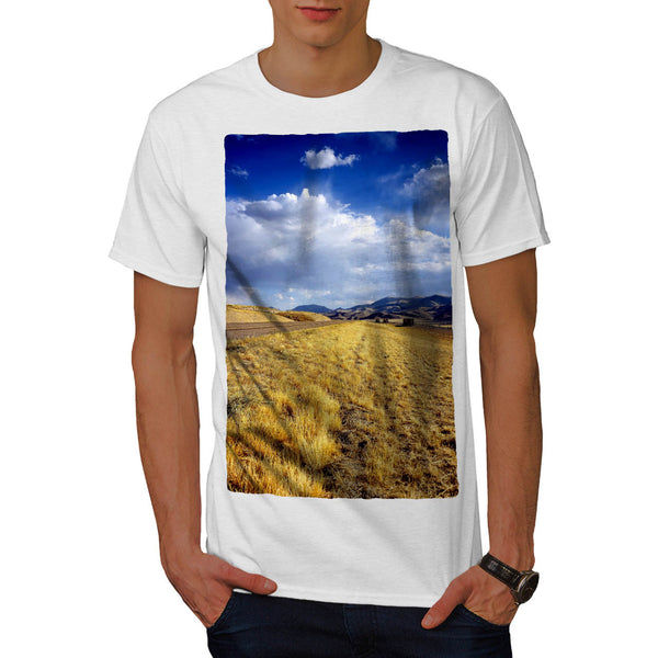 Beautiful Empty Field Mens T-Shirt