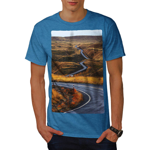 Clear Empty Curvy Way Mens T-Shirt