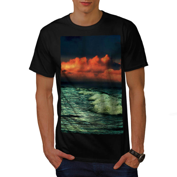 Beach Sea Waves Mens T-Shirt