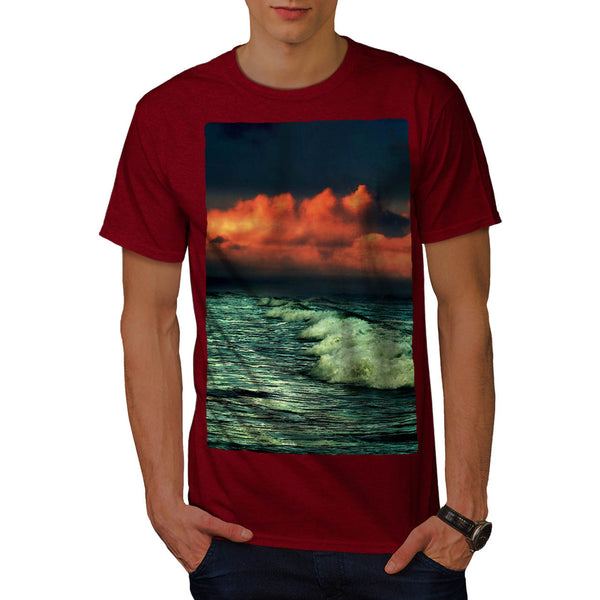Beach Sea Waves Mens T-Shirt
