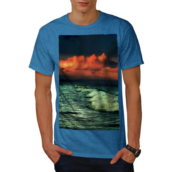 Beach Sea Waves Mens T-Shirt