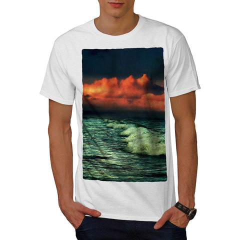 Beach Sea Waves Mens T-Shirt