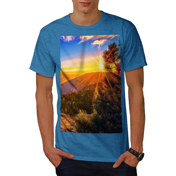 Mountain Sunset Mens T-Shirt