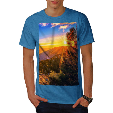 Mountain Sunset Mens T-Shirt