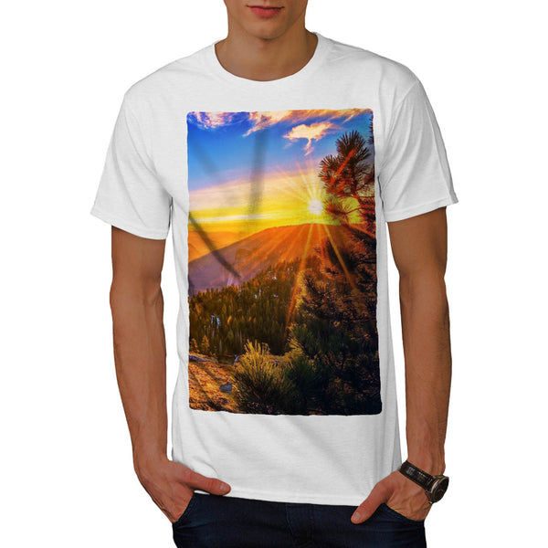 Mountain Sunset Mens T-Shirt