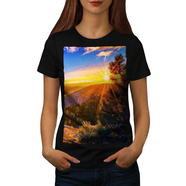 Mountain Sunset Womens T-Shirt