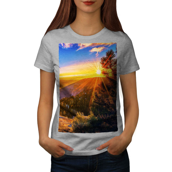 Mountain Sunset Womens T-Shirt
