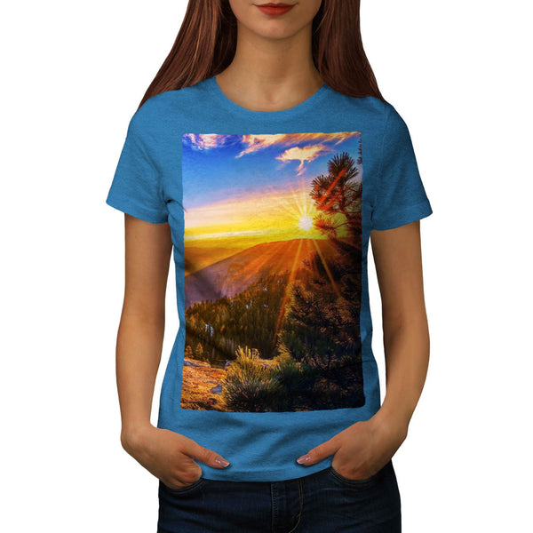 Mountain Sunset Womens T-Shirt