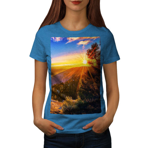 Mountain Sunset Womens T-Shirt