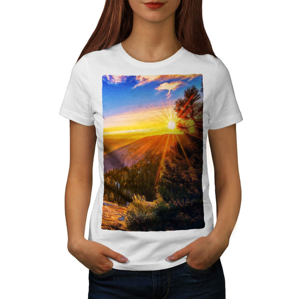 Mountain Sunset Womens T-Shirt