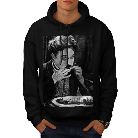 Funny Charlie Chaplin Mens Hoodie