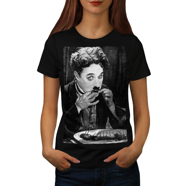 Funny Charlie Chaplin Womens T-Shirt