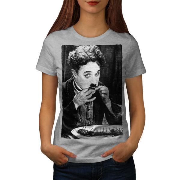 Funny Charlie Chaplin Womens T-Shirt