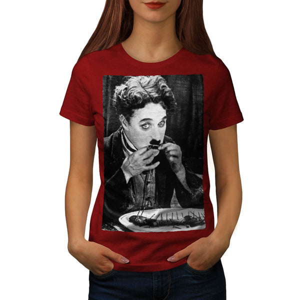 Funny Charlie Chaplin Womens T-Shirt