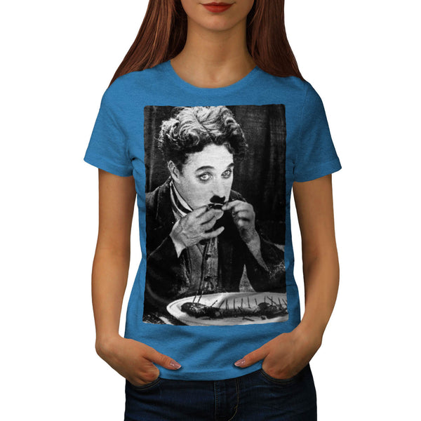 Funny Charlie Chaplin Womens T-Shirt