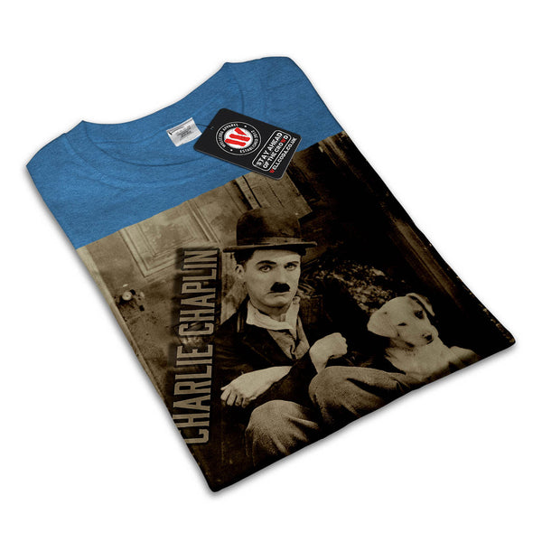 Charlie Chaplin Dog Mens T-Shirt
