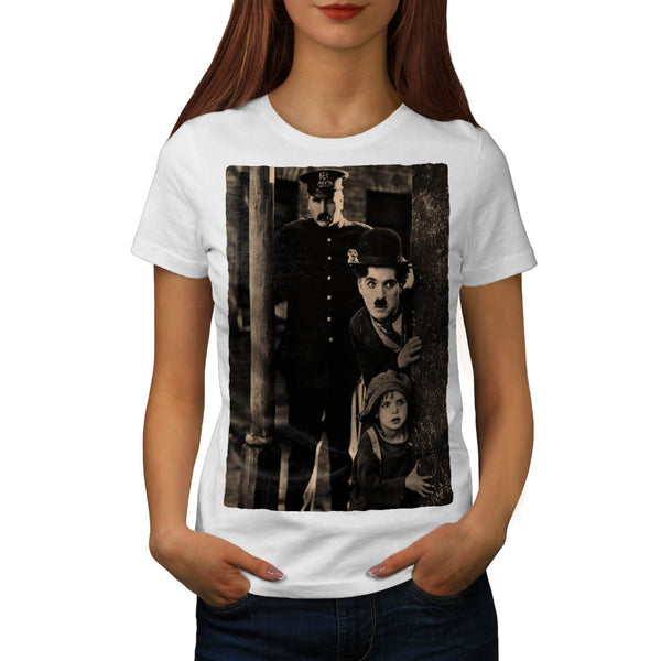 Actor Charlie Chaplin Womens T-Shirt