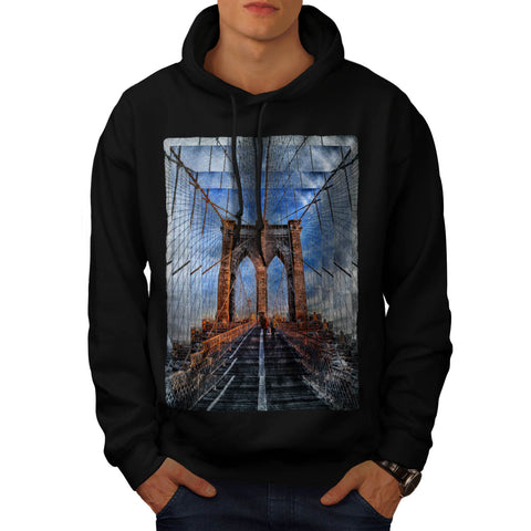 Brooklyn Bridge View Mens Hoodie
