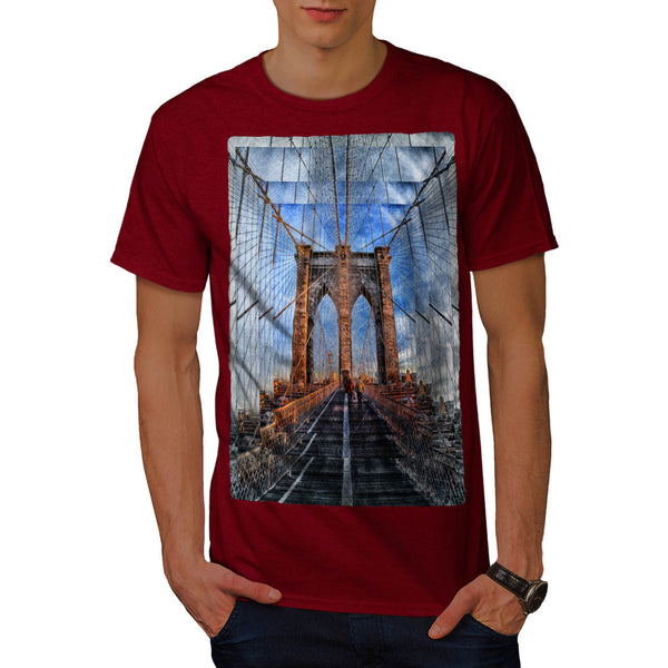 Brooklyn Bridge View Mens T-Shirt
