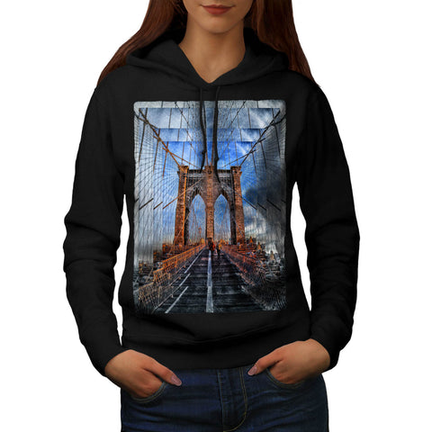 Brooklyn Bridge View Womens Hoodie