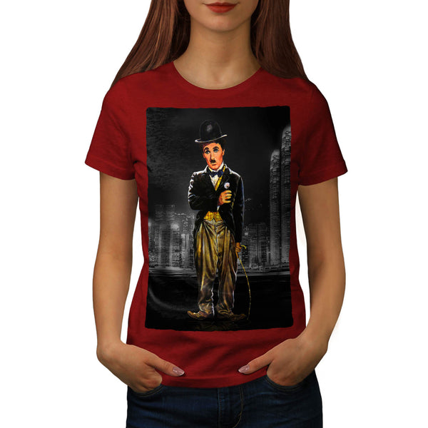 Actor Charlie Chaplin Womens T-Shirt