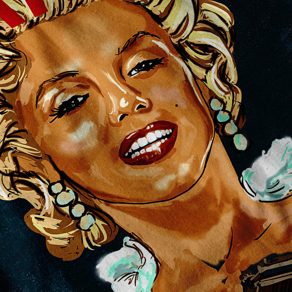 Marilyn Monroe Pistol Womens T-Shirt