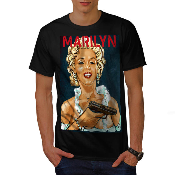 Marilyn Monroe Pistol Mens T-Shirt
