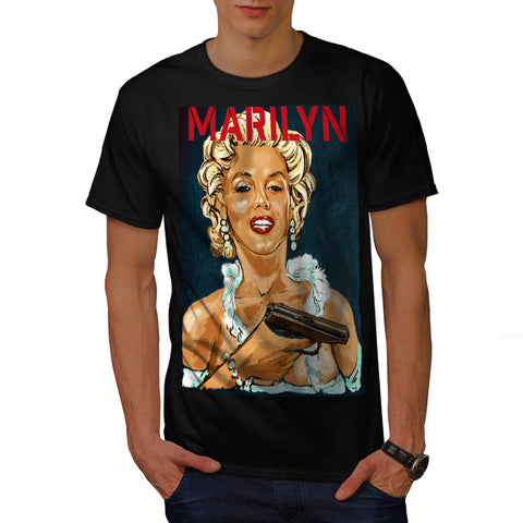 Marilyn Monroe Pistol Mens T-Shirt
