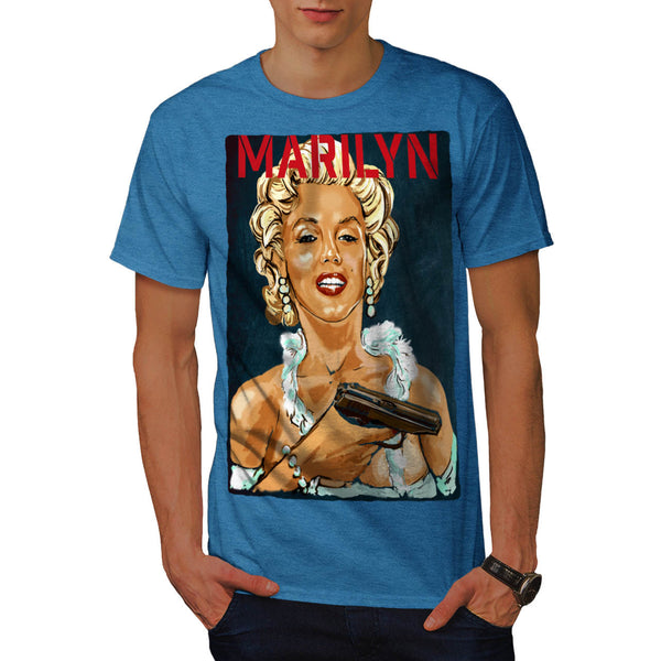 Marilyn Monroe Pistol Mens T-Shirt